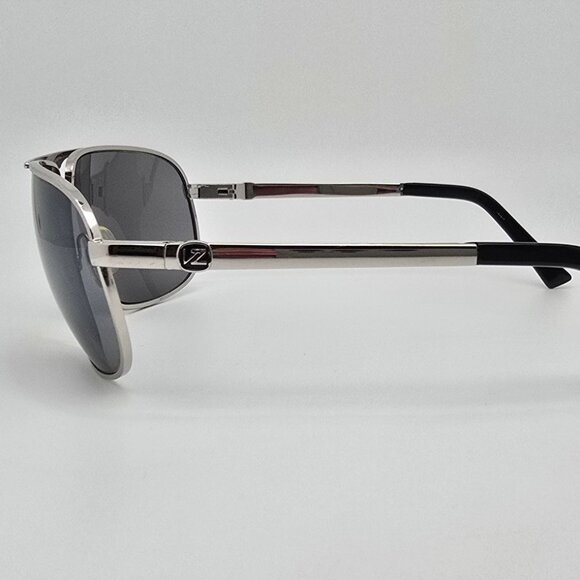 Von Zipper Skitch Silver Frame Silver Mirror Grey Base Lens Aviator Sunglasses - Picture 3 of 13